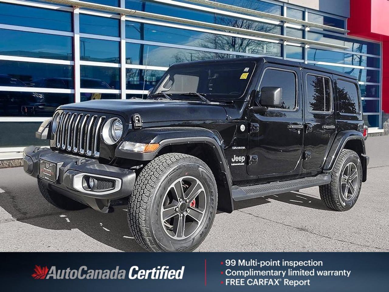 2023 Jeep Wrangler Sahara | One owner | Clean CarFax | Fully Certified | Dealer Service History | Ontario Vehicle | Photo