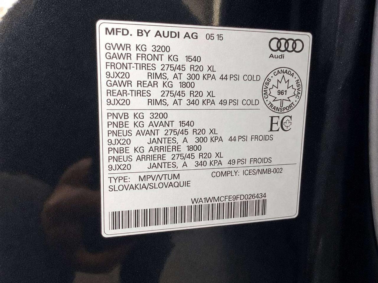 2015 Audi Q7 Vorsprung Edition TDI Diesel | AS IS | AWD Photo