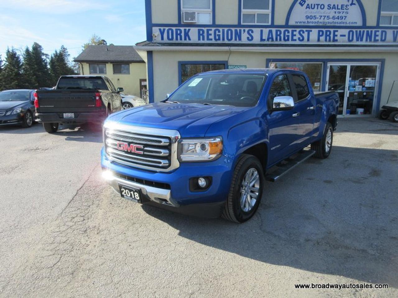 2018 GMC Canyon GREAT VALUE SLT-EDITION 5 PASSENGER 3.6L - V6.. 4X4.. CREW-CAB.. SHORTY.. LEATHER.. HEATED SEATS.. BACK-UP CAMERA.. BLUETOOTH SYSTEM.. Photo