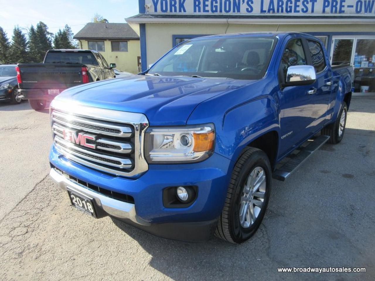2018 GMC Canyon GREAT VALUE SLT-EDITION 5 PASSENGER 3.6L - V6.. 4X4.. CREW-CAB.. SHORTY.. LEATHER.. HEATED SEATS.. BACK-UP CAMERA.. BLUETOOTH SYSTEM.. Photo