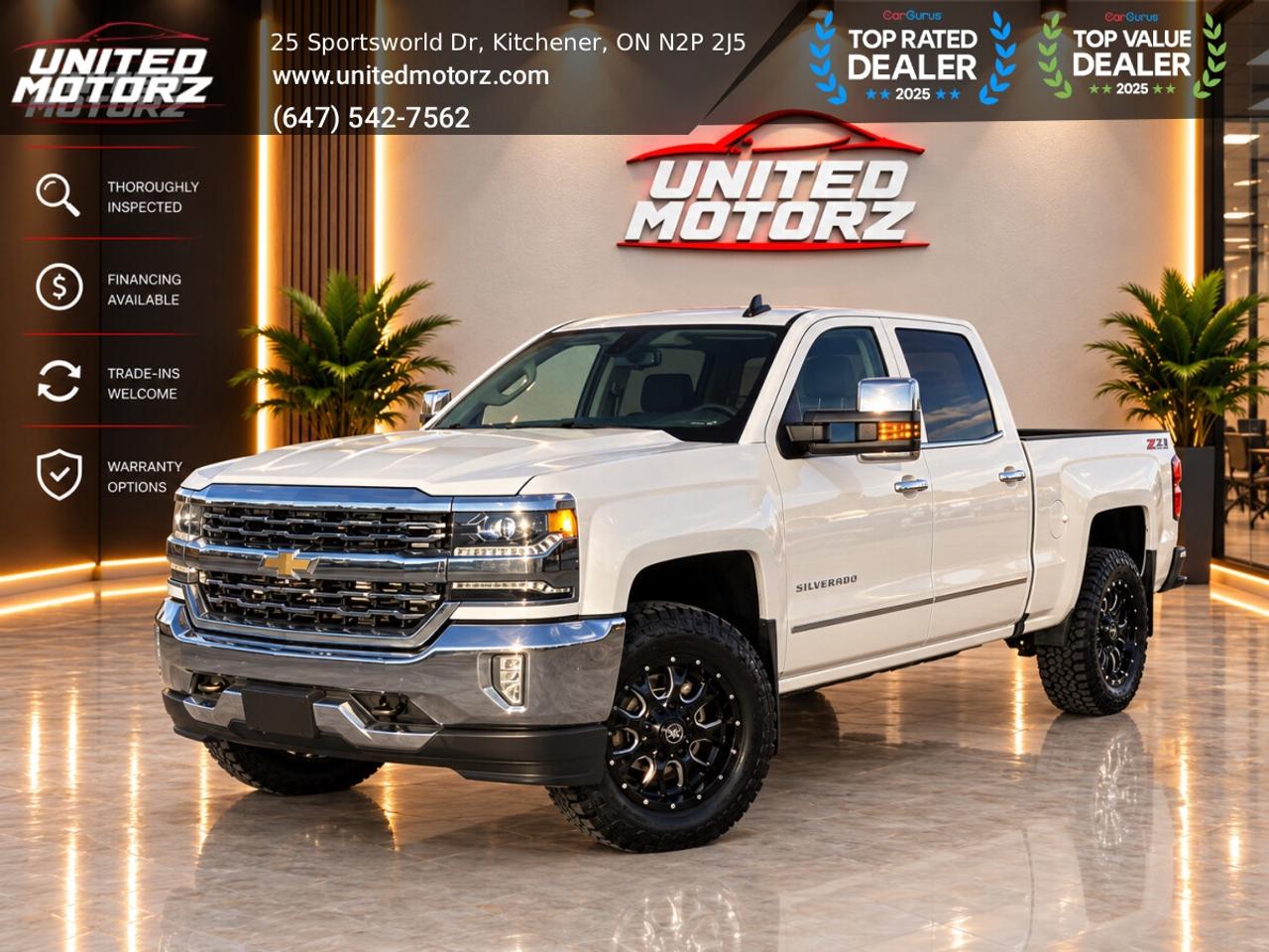 2018 Chevrolet Silverado 1500 LTZ CREWCAB 4WD 6.2L V8~SAFETY CERTIFIED~ Photo
