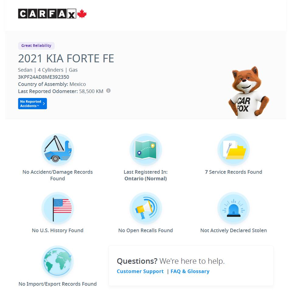 2021 Kia Forte LX+CLEAN CARFAX+APPLEPLAY Photo