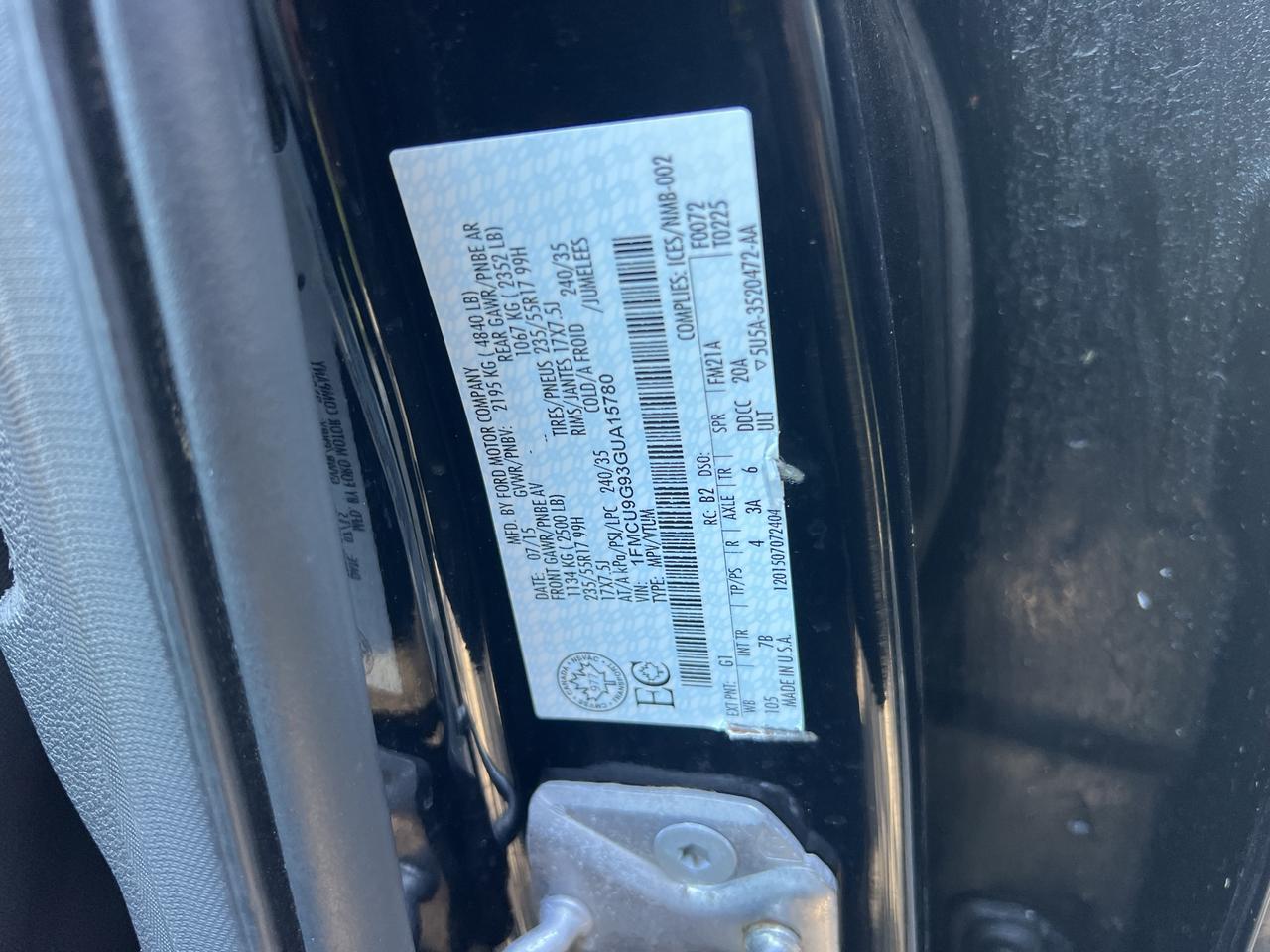 2016 Ford Escape SE Photo