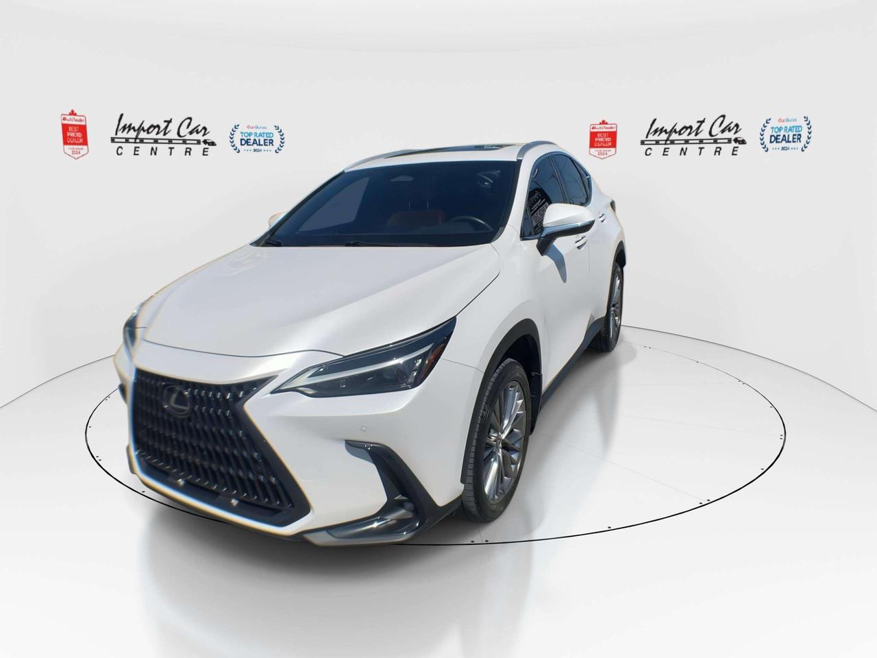 2022 Lexus NX 350 LEATHER, ROOF, HEATED & VENTED SEATS, HEATED STEERING WHEEL, BLIS, BK. CAM, ALLOYS Photo3