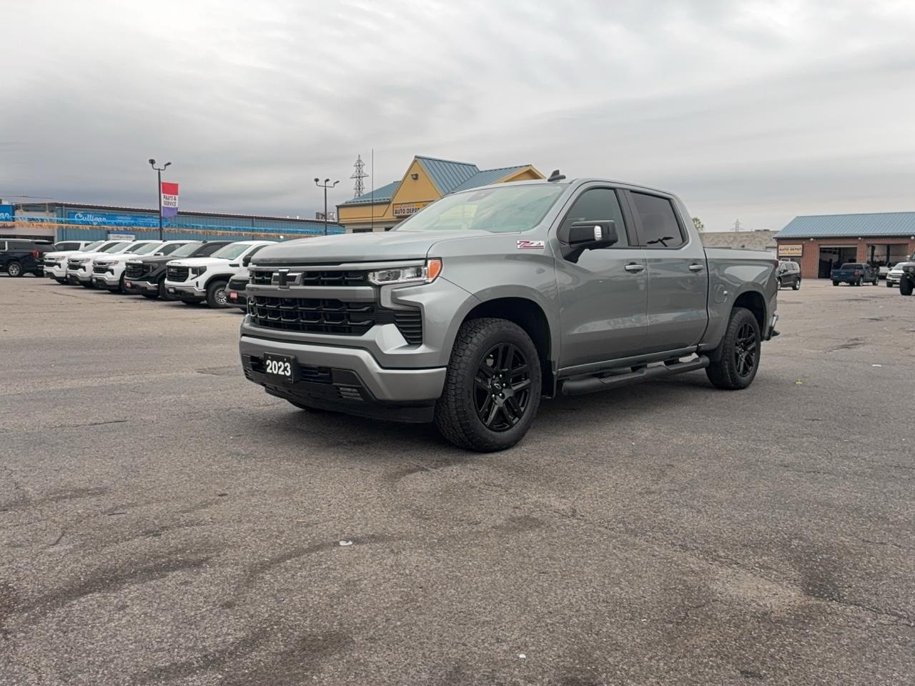 Gray 2023 Chevrolet Silverado 1500 Pickup Truck Four-Wheel Drive Automatic