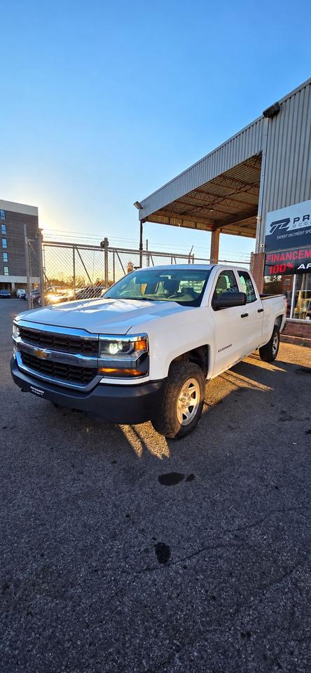 White 2018 Chevrolet Silverado 1500 Pickup Truck Four-Wheel Drive Automatic