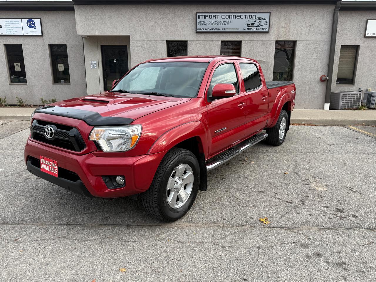 Red 2015 Toyota Tacoma Pickup Truck Four-Wheel Drive Automatic