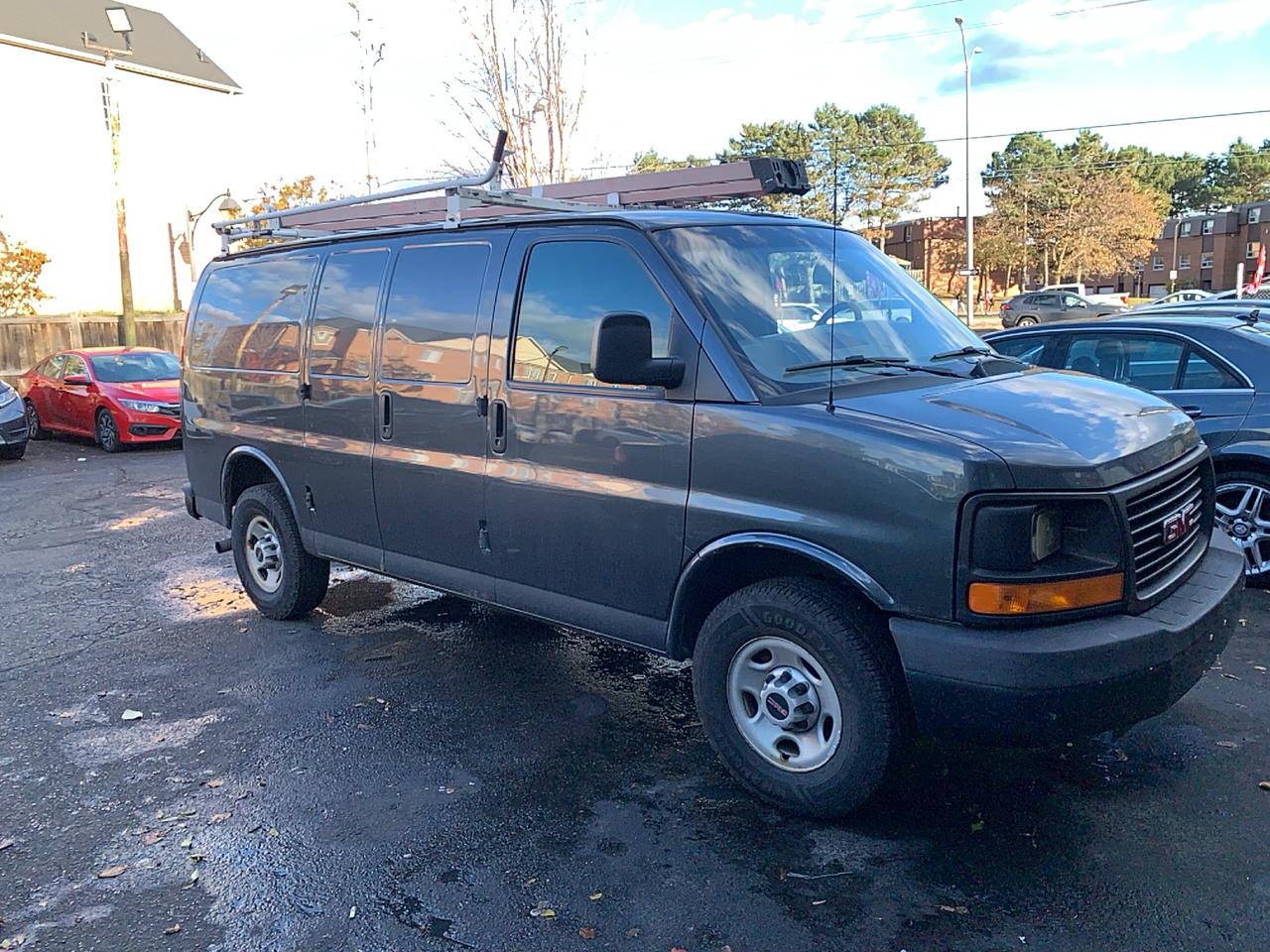 Gray 2015 GMC Savana Cargo Van Rear-Wheel Drive Automatic