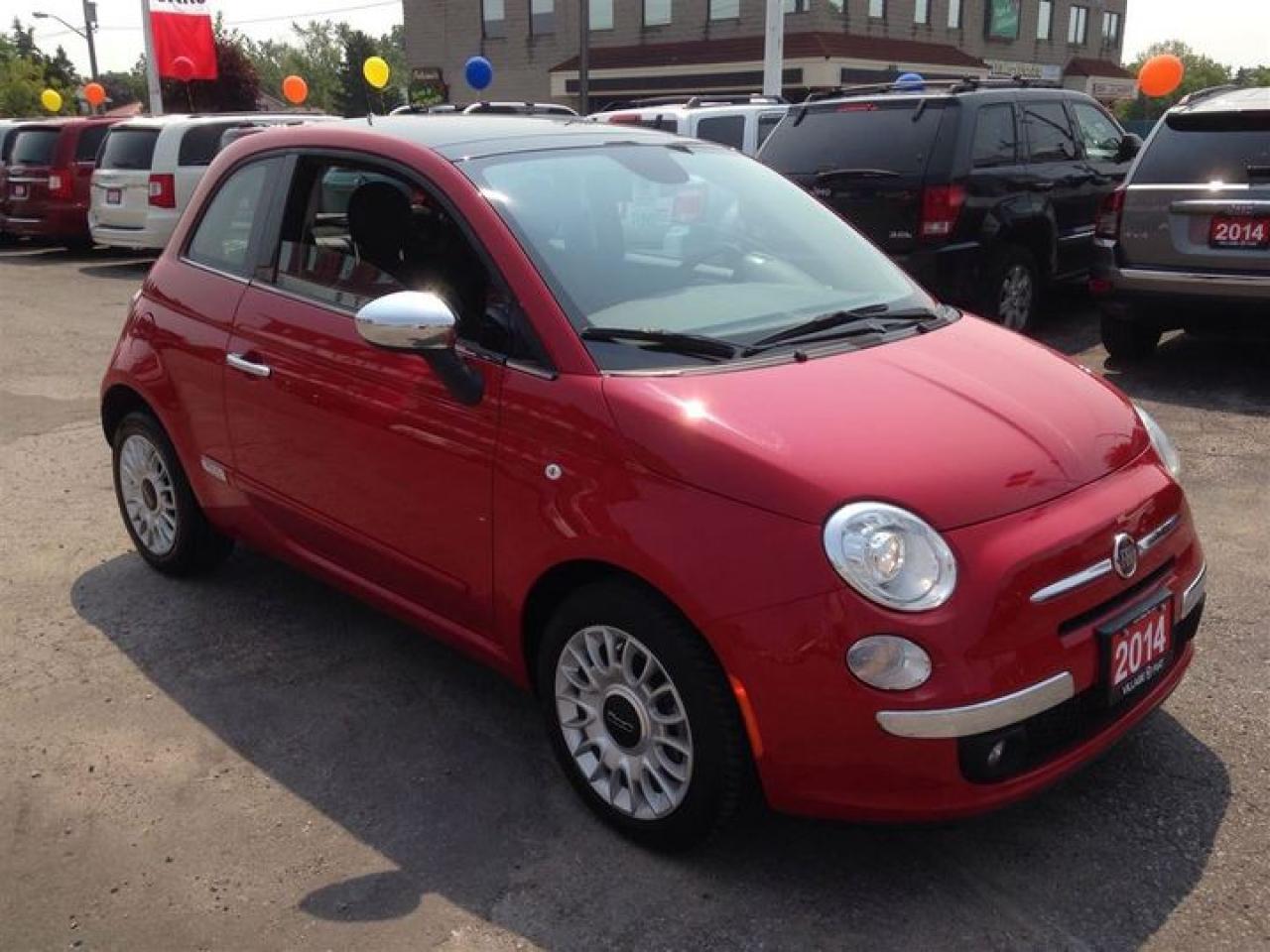 2014 Fiat 500 Lounge ***LEATHER UPHOLSTERY*** HEATED MIRRORS*** Photo2