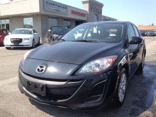 Heres a great deal on a 2011 Mazda Mazda3 Sport! This spectacularly designed vehicle challenges higher-priced competitors in its class! All of the premium features expected of a Mazda are offered, including: an outside temperature display, front bucket seats, and a split folding rear seat. Smooth gearshifts are achieved thanks to the efficient 4 cylinder engine, and for added security, dynamic Stability Control supplements the drivetrain. We know that you have high expectations, and we enjoy the challenge of meeting and exceeding them! Please dont hesitate to give us a call.