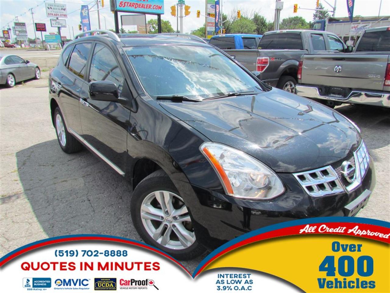 Used 2013 Nissan Rogue CERTIFIED H-SEATS R-CAM  WE FINANCE ALL CREDIT for sale in London, ON