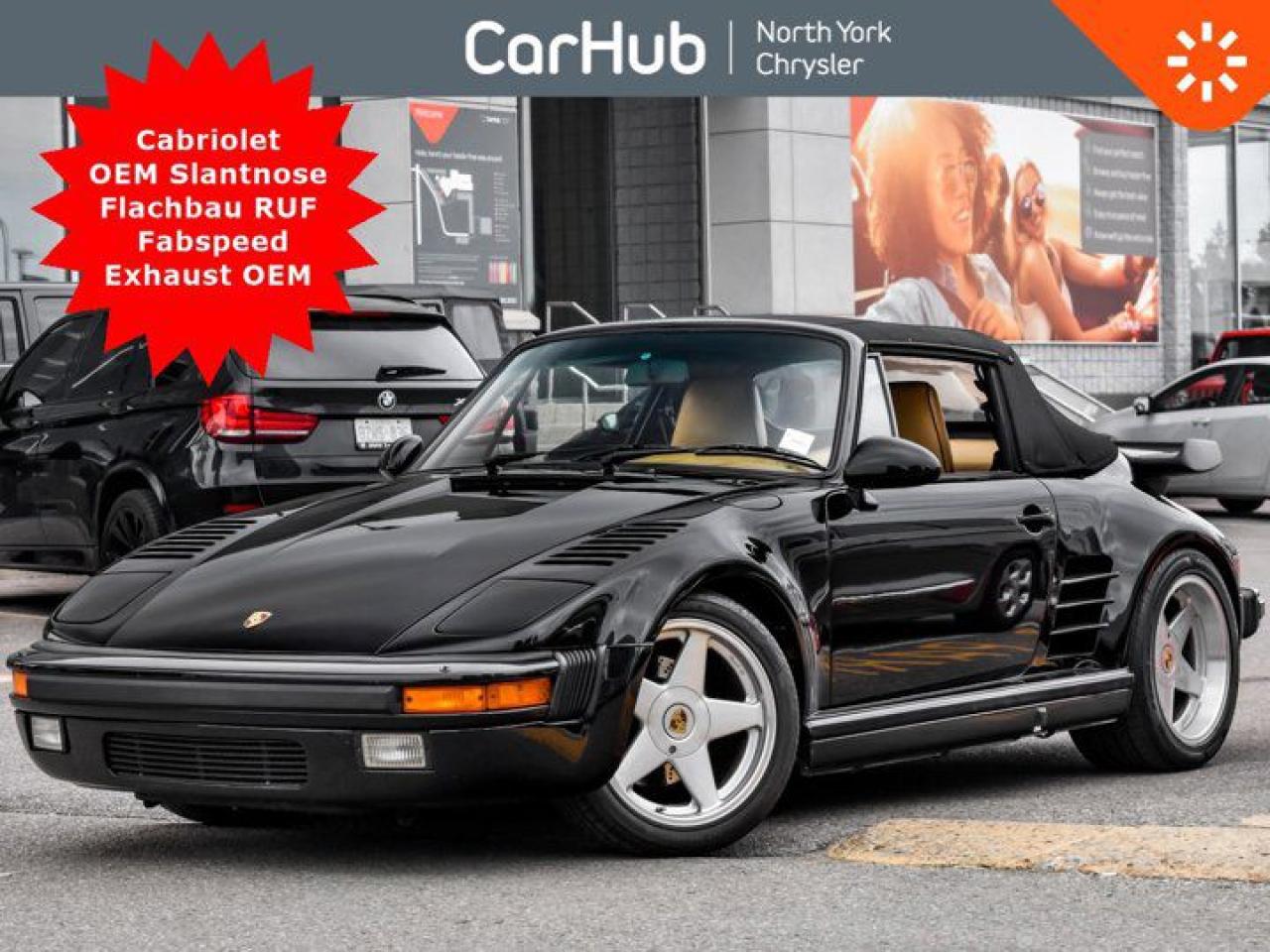 Used 1988 Porsche 911 Turbo Cabriolet OEM Slantnose Flachbau RUF Fabspeed Exhaust OEM for sale in Thornhill, ON