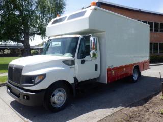Used 2012 International TerraStar 18 Foot Cube Van Workshop Service Truck Dually Turbo Diesel for sale in Burnaby, BC
