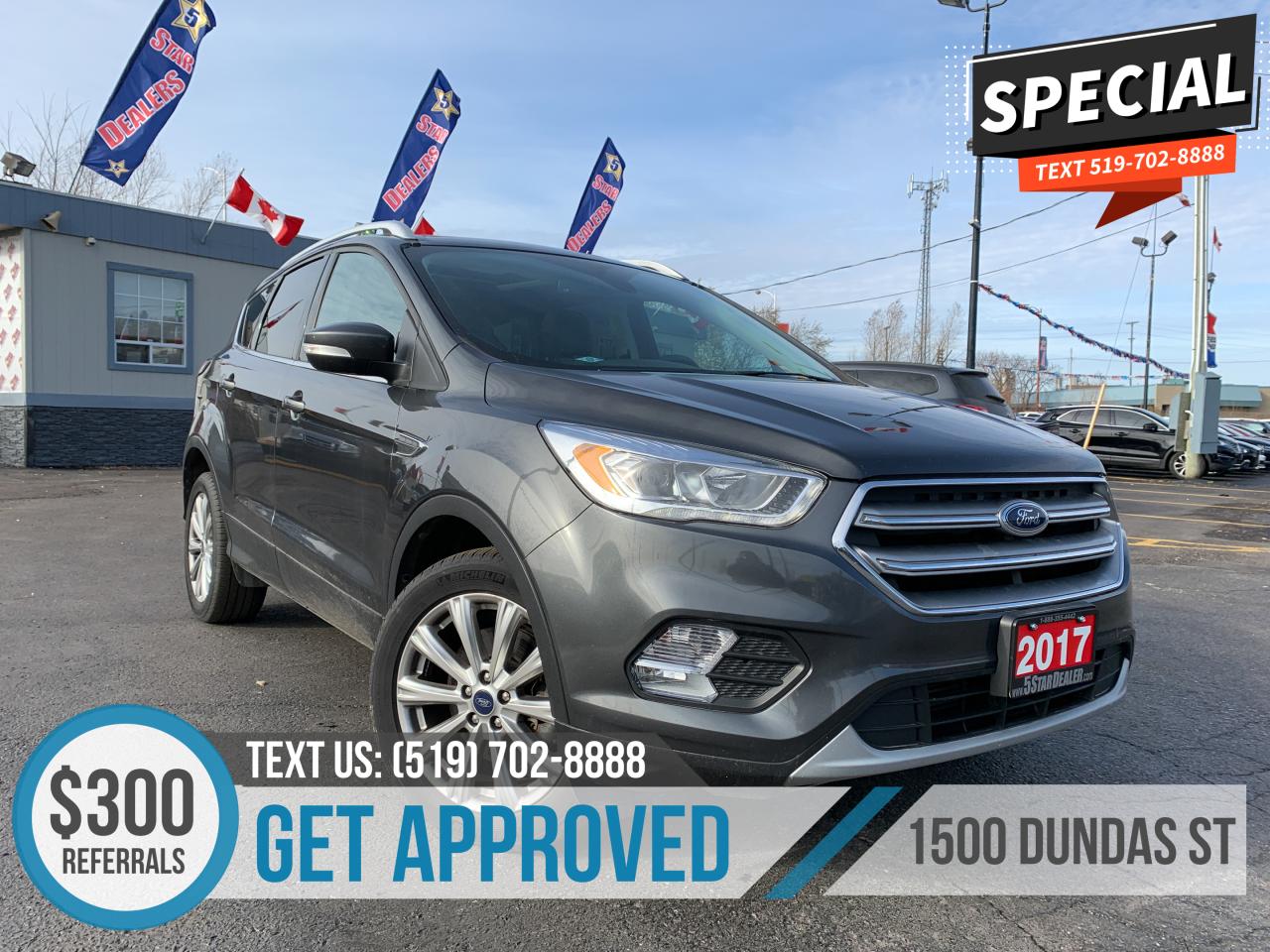 Used 2017 Ford Escape 4WD Titanium NAV LEATHER PANO WE FINANCE ALL CREDI for sale in London, ON