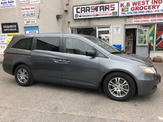 Spacious Smooth Reliable Family Hauler! Push Button Start! Power Sliding Doors! Backup Camera! Rear Seat DVD Entertainment System! No haggle price! Certified! Licensing and HST are Extra. OMVIC registered, UCDA member. Buy with confidence! Call to book an appointment to see this beauty today!