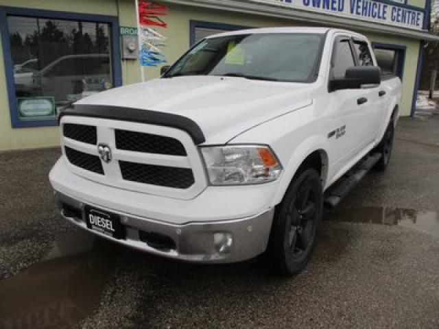 2016 RAM 1500 GREAT VALUE OUTDOORSMAN-MODEL 5 PASSENGER 3.0L - ECO-DIESEL.. 4X4.. CREW-CAB.. SHORTY.. HEATED SEATS & WHEEL.. BACK-UP CAMERA.. BLUETOOTH SYSTEM..