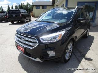 Used 2017 Ford Escape FOUR-WHEEL DRIVE TITANIUM MODEL 5 PASSENGER 2.0L - ECO-BOOST.. NAVIGATION.. LEATHER.. HEATED SEATS & WHEEL.. BACK-UP CAMERA.. PANORAMIC SUNROOF.. for sale in Bradford, ON