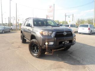 <p>THIS UNIT IS LOCATED AT 646 FOURTH LINE OAKVILLE, ON L6L5B2</p>
<p> </p>
<p>AUTO 4X4 1 owner  NO ACCIDENT LOCAL ONTARIO  lift kit upgraded tires 5DR   5PASSENGER LOW KM LOADED WITH POWER SUNROOF POWER WINDOW POWER LOCKS POWER MIRROR POWER SEATS  BACK UP CAMERA BLUETOOTH, SUNROOF</p>
<p> </p>
<p>USB AUX PARTY AUDIO MODE</p>
<p> </p>
<p>ICE COLD   A/C</p>
<p> </p>
<p>RUNNING BOARD CRUISE CONTROL TOW HITCH REMOTE START</p>
<p> </p>
<p>FULLY SAFTY CERTIFIED +E TEST  CLEAN IN OUT</p>
<p> </p>
<p> </p>
<p> </p>
<p>  NICE COMBINATION OF GREY EXTERIOR ON BLACK NTERIOR</p>
<p> </p>
<p> </p>
<p> </p>
<p>==============================</p>