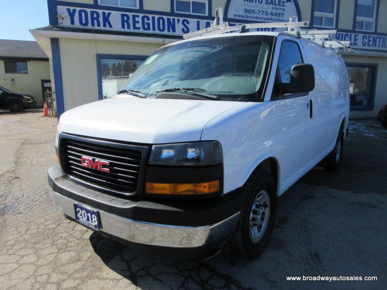 2018 GMC Savana 3/4 TON CARGO MOVING 2 PASSENGER 6.0L - V8.. TOW SUPPORT.. BARN-DOOR-ENTRANCES.. BACK-UP CAMERA.. AIR-CONDITIONING.. KEYLESS ENTRY.. ROOF-RACKS..