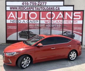 Used 2017 Hyundai Elantra Limited LIMITED-0% DOWN ALL CREDIT ACCEPTED for sale in Toronto, ON