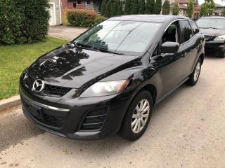 2011 Mazda CX-7 FWD 4dr GX 
Model Year: 2011
Make: Mazda
Model: CX-7
Trim: FWD 4dr GX
VIN: JM3ER2B52B0366729
Transmission: Automatic
Drivetrain: FWD
Fuel Type: Gasoline
Odometer: 186,045 KM
Cylinders: 4
Displacement: 2.5L
Passengers: 5
Exterior Color: Black
Interior Color: Black

Vehicle Options
Sunroof
Alloy Wheels
Leather
Power Seats
Heated Seats
Air Conditioning
Two Sets of Keys
Power Windows
Power Locks
Has Books
No Warning light on Dashboard
Tires are in excellent share, they pass safety
It drives nice, fairly clean SUV, everything seems to be in Good Working Conditions.

Aya’s auto sales inc