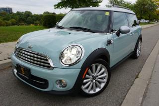 <p>Check out this RARE little Mini Cooper Clubman. What a stunning colour combination this car is in. Looks and drives like new, exceptionally well maintained by the 1, yes only 1 previous owner. Comes loaded with Navigation, panoramic sunroof, back up sensors, split rear doors and much more. Dont wait as this one wont last long. It comes certified for your convenience and included at our list price is a 3 month 3000km Limited Powertrain warranty for your peace of mind. Call or email today to book your appointment. </p>
<p>Come see us at our new location @ 2044 Kipling Ave (BEHIND PIONEER GAS STATION)</p>