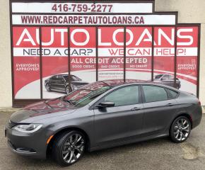 Used 2016 Chrysler 200 S-ALL CREDIT ACCEPTED for sale in Toronto, ON