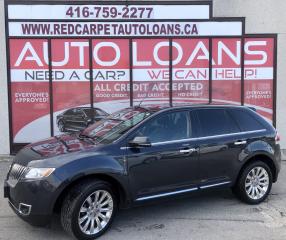 <p>***EASY FINANCE APPROVALS***LOW NO HAGGLE PRICING***NO ACCIDENTS***AWD-LEATHER-PANO ROOF-BLUETOOTH-BACK UP CAM AND MORE! THE 2014 LINCOLN MKX IS A RELIABLE, PRACTICAL, UPSCALE MIDSIZE SUV. LOADED UP WITH LUXURY AND TECHNOLOGY AND DRIVES LIKE A MILLION BUCKS. SLICKLY STYLED AND REFINED. LOVE AT FIRST SIGHT! ABSOLUTELY FLAWLESS, SMOOTH, SPORTY RIDE. MECHANICALLY A+ DEPENDABLE, COMFORTABLE, CLEAN INSIDE AND OUT. <br /><br /><br />****Make this yours today BECAUSE YOU DESERVE IT**** <br /><br /><br /><br />WE HAVE SKILLED AND KNOWLEDGEABLE SALES STAFF WITH MANY YEARS OF EXPERIENCE SATISFYING ALL OUR CUSTOMERS NEEDS. THEYLL WORK WITH YOU TO FIND THE RIGHT VEHICLE AND AT THE RIGHT PRICE YOU CAN AFFORD. WE GUARANTEE YOU WILL HAVE A PLEASANT SHOPPING EXPERIENCE THAT IS FUN, INFORMATIVE, HASSLE FREE AND NEVER HIGH PRESSURED. PLEASE DONT HESITATE TO GIVE US A CALL OR VISIT OUR INDOOR SHOWROOM TODAY! WERE HERE TO SERVE YOU!! <br /><br /><br /><br />***Financing*** <br /><br />We offer amazing financing options. Our Financing specialists can get you INSTANTLY approved for a car loan with the interest rates as low as 3.99% and $0 down (O.A.C). Additional financing fees may apply. Auto Financing is our specialty. Our experts are proud to say 100% APPLICATIONS ACCEPTED, FINANCE ANY CAR, ANY CREDIT, EVEN NO CREDIT! Its FREE TO APPLY and Our process is fast & easy. We can often get YOU AN approval and deliver your NEW car the SAME DAY. <br /><br /><br />***Price*** <br /><br />FRONTIER FINE CARS is known to be one of the most competitive dealerships within the Greater Toronto Area providing high quality vehicles at low price points. Prices are subject to change without notice. All prices are price of the vehicle plus HST & Licensing. <br /><br /><br />***Trade***<br /><br />Have a trade? Well take it! We offer free appraisals for our valued clients that would like to trade in their old unit in for a new one. <br /><br /><br />***About us*** <br /><br />Frontier fine cars, offers a huge selection of vehicles in an immaculate INDOOR showroom. Our goal is to provide our customers WITH quality vehicles AT EXCELLENT prices with IMPECCABLE customer service. <br /><br /><br />Not only do we sell vehicles, we always sell peace of mind! <br /><br /><br />Buy with confidence and call today 1-877-437-6074 or email us to book a test drive now! frontierfinecars@hotmail.com <br /><br /><br />Located @ 1261 Kennedy Rd Unit a in Scarborough <br /><br /><br />***NO REASONABLE OFFERS REFUSED*** <br /><br /><br />Thank you for your consideration & we look forward to putting you in your next vehicle! <br /><br /><br /><br />Serving used cars Toronto, Scarborough, Pickering, Ajax, Oshawa, Whitby, Markham, Richmond Hill, Vaughn, Woodbridge, Mississauga, Trenton, Peterborough, Lindsay, Bowmanville, Oakville, Stouffville, Uxbridge, Sudbury, Thunder Bay,Timmins, Sault Ste. Marie, London, Kitchener, Brampton, Cambridge, Georgetown, St Catherines, Bolton, Orangeville, Hamilton, North York, Etobicoke, Kingston, Barrie, North Bay, Huntsville, Orillia</p>