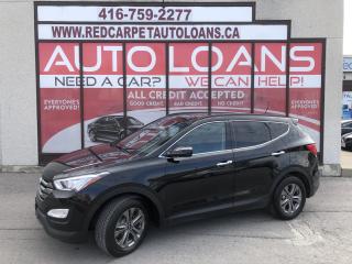 <p>***EASY FINANCE APPROVALS***NO ACCIDENTS***AWD-LEATHER-PANO ROOF-BLUETOOTH-BACK UP CAM AND MORE! THE 2015 SANTA FE IS A FRIENDLY, APPROACHABLE CROSSOVER THAT CONSUMES FEUL POLITELY, BUT IT CAN ALSO BE LOADED UP WITH LUXURY AND TECHNOLOGY AND DRIVES LIKE A MILLION BUCKS. SLICKLY STYLED AND REFINED. LOVE AT FIRST SIGHT! ABSOLUTELY FLAWLESS, SMOOTH, SPORTY RIDE. MECHANICALLY A+ DEPENDABLE, RELIABLE, COMFORTABLE, CLEAN INSIDE AND OUT. <br /><br /><br />****Make this yours today BECAUSE YOU DESERVE IT**** <br /><br /><br /><br />WE HAVE SKILLED AND KNOWLEDGEABLE SALES STAFF WITH MANY YEARS OF EXPERIENCE SATISFYING ALL OUR CUSTOMERS NEEDS. THEYLL WORK WITH YOU TO FIND THE RIGHT VEHICLE AND AT THE RIGHT PRICE YOU CAN AFFORD. WE GUARANTEE YOU WILL HAVE A PLEASANT SHOPPING EXPERIENCE THAT IS FUN, INFORMATIVE, HASSLE FREE AND NEVER HIGH PRESSURED. PLEASE DONT HESITATE TO GIVE US A CALL OR VISIT OUR INDOOR SHOWROOM TODAY! WERE HERE TO SERVE YOU!! <br /><br /><br /><br />***Financing*** <br /><br />We offer amazing financing options. Our Financing specialists can get you INSTANTLY approved for a car loan with the interest rates as low as 3.99% and $0 down (O.A.C). Additional financing fees may apply. Auto Financing is our specialty. Our experts are proud to say 100% APPLICATIONS ACCEPTED, FINANCE ANY CAR, ANY CREDIT, EVEN NO CREDIT! Its FREE TO APPLY and Our process is fast & easy. We can often get YOU AN approval and deliver your NEW car the SAME DAY. <br /><br /><br />***Price*** <br /><br />FRONTIER FINE CARS is known to be one of the most competitive dealerships within the Greater Toronto Area providing high quality vehicles at low price points. Prices are subject to change without notice. All prices are price of the vehicle plus HST & Licensing. <br /><br /><br />***Trade***<br /><br />Have a trade? Well take it! We offer free appraisals for our valued clients that would like to trade in their old unit in for a new one. <br /><br /><br />***About us*** <br /><br />Frontier fine cars, offers a huge selection of vehicles in an immaculate INDOOR showroom. Our goal is to provide our customers WITH quality vehicles AT EXCELLENT prices with IMPECCABLE customer service. <br /><br /><br />Not only do we sell vehicles, we always sell peace of mind! <br /><br /><br />Buy with confidence and call today 1-877-437-6074 or email us to book a test drive now! frontierfinecars@hotmail.com <br /><br /><br />Located @ 1261 Kennedy Rd Unit a in Scarborough <br /><br /><br />***NO REASONABLE OFFERS REFUSED*** <br /><br /><br />Thank you for your consideration & we look forward to putting you in your next vehicle! <br /><br /><br /><br />Serving used cars Toronto, Scarborough, Pickering, Ajax, Oshawa, Whitby, Markham, Richmond Hill, Vaughn, Woodbridge, Mississauga, Trenton, Peterborough, Lindsay, Bowmanville, Oakville, Stouffville, Uxbridge, Sudbury, Thunder Bay,Timmins, Sault Ste. Marie, London, Kitchener, Brampton, Cambridge, Georgetown, St Catherines, Bolton, Orangeville, Hamilton, North York, Etobicoke, Kingston, Barrie, North Bay, Huntsville, Orillia</p>