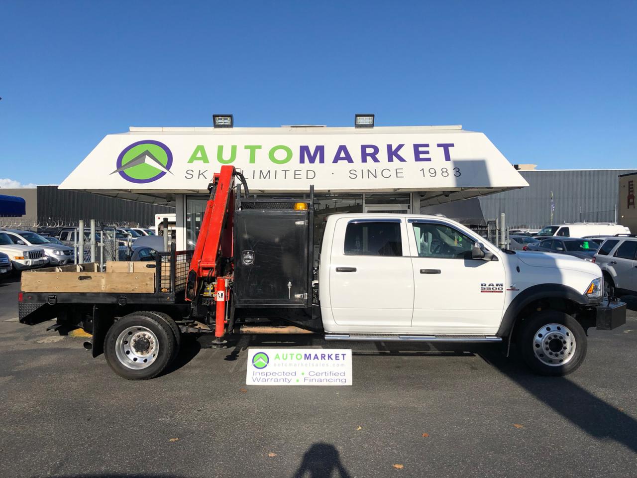 Used 2014 Dodge Ram 5500 Price Reduced Crew Cab 4wd 5500 Crane