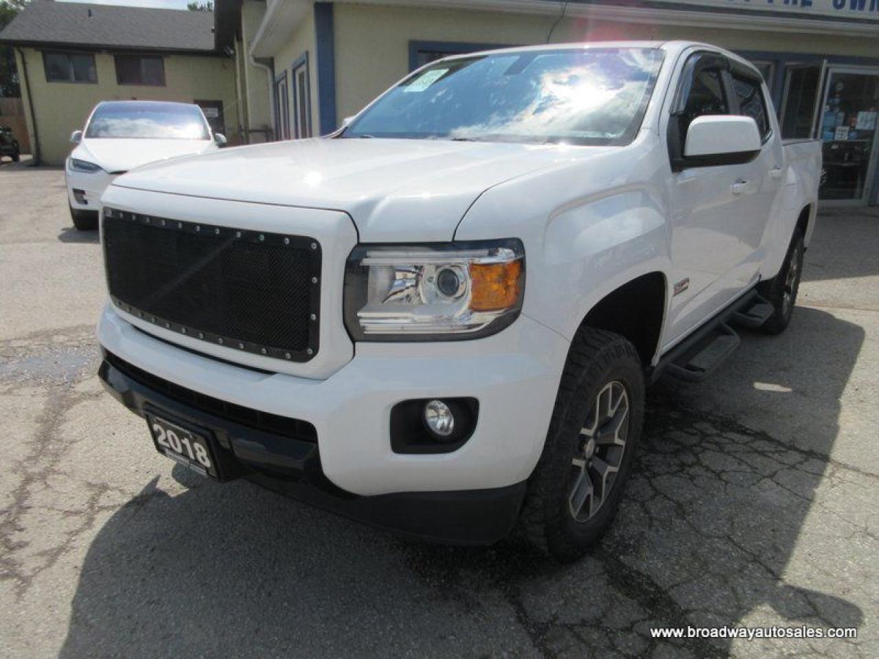 Used 2018 GMC Canyon POWER EQUIPPED SLE-ALL-TERRAIN-VERSION 5 PASSENGER 3.6L - V6.. 4X4.. CREW-CAB.. SHORTY.. HEATED SEATS.. BACK-UP CAMERA.. BLUETOOTH SYSTEM.. for sale in Bradford, ON