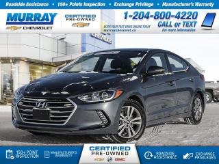 Automatic, Sedan, Heated Seats, Rear View Camera, Touchscreen, Heated Steering, Bluetooth     Reward yourself with our 2018 Hyundai Elantra GL Sedan presented in Iron Grey! Motivated by an innovative 2.0 Litre 4 Cylinder that offers 147hp while paired with a 6 Speed Shiftronic Automatic transmission for easy passing control. An ideal balance of power and comfort, our Front Wheel Drive sedan helps you approximately 6.4 L/100km on the highway with the kind of smooth acceleration you dream about! Improved aerodynamics and our signature grille make this sleek Elantra GL practically irresistible.     Step into the GL cabin to find generous head and legroom for all passengers; enough to classify our Elantra as midsize rather than compact. Designed with your needs in mind, everything is correctly in place and comfortable. Youll appreciate heated front seats, a heated leather steering wheel, Bluetooth hands-free phone system, a touchscreen display with Android Auto, and other top-shelf amenities.     Our Elantra also rewards you with peace of mind thanks to its Superstructure high strength steel side impact beams, rear camera, airbags, ABS and a Vehicle Stability Management system. Safe, stylish, and efficient, our Hyundai certainly stands out from the competition and is an intelligent choice for you! Print this page and call us Now... We Know You Will Enjoy Your Test Drive Towards Ownership! View a CarFax Vehicle Report instantly at MurrayChevrolet.ca. : Questions? Call or text us at 204-800-4220 or call us toll-free at 1-888-381-7025.