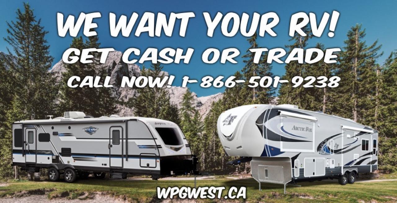Do you have a RV (Bumper Pull,  Fifth Wheel, Motor Home and/or Park Model) that you want to get rid of? Well buy it from you or take it on trade towards a vehicle purchase! Were a successful Premium Pre-owned RV dealer because we have such an amazing selection. In order to keep our inventory stocked, we buy RVs from all over North America. Wed love to hear about what youve got to offer. 

The PROCESS is simple: 
1) Email us using the email link with your RV pictures, specs and a contact phone number 
2) We contact you with a price 
3) We agree on price (subject to our final inspection) 
4) We arrange with you payment and pickup/delivery. 

We are interested in most models of RVs, but they must be Less than 8 years old. Send us a picture and full description of your RV - If you still have a lien against the RV, we can work with you to pay it off and will handle it for you! We offer many different payment types, even cold hard CASH or trade value on a vehicle that we may have in stock that suits your needs! At Winnipeg West Automotive Group, our goal is to make the sale of your RV as easy and routine as possible. 

Were based in Winnipeg, Manitoba. If you have a RV were interested in, we will work as quickly as possible to confirm a price, arrange pickup/delivery and payment to you. Thats it! To submit your RV now for consideration, simply email us , tell us everything we need to know about your RV, include a few photos, and someone will be in touch with you soon. We look forward to doing business with you!

Winnipeg West Automotive Group, 5195 Portage Ave. (only a couple of minutes past the new Costco) Dealer permit # 6007, Call now 1(888) 601-3023.