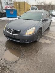 2007 Nissan Maxima 
Starts and drives good lots of power 
Black leather seats and tinted 
Fully loaded 

Selling it as is for 1999 plus tax 

Aya’s auto sales inc