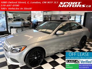 Used 2016 Mercedes-Benz C-Class C300 4Matic+Pano Roof+Sensors+Camera+Accident Free for sale in London, ON