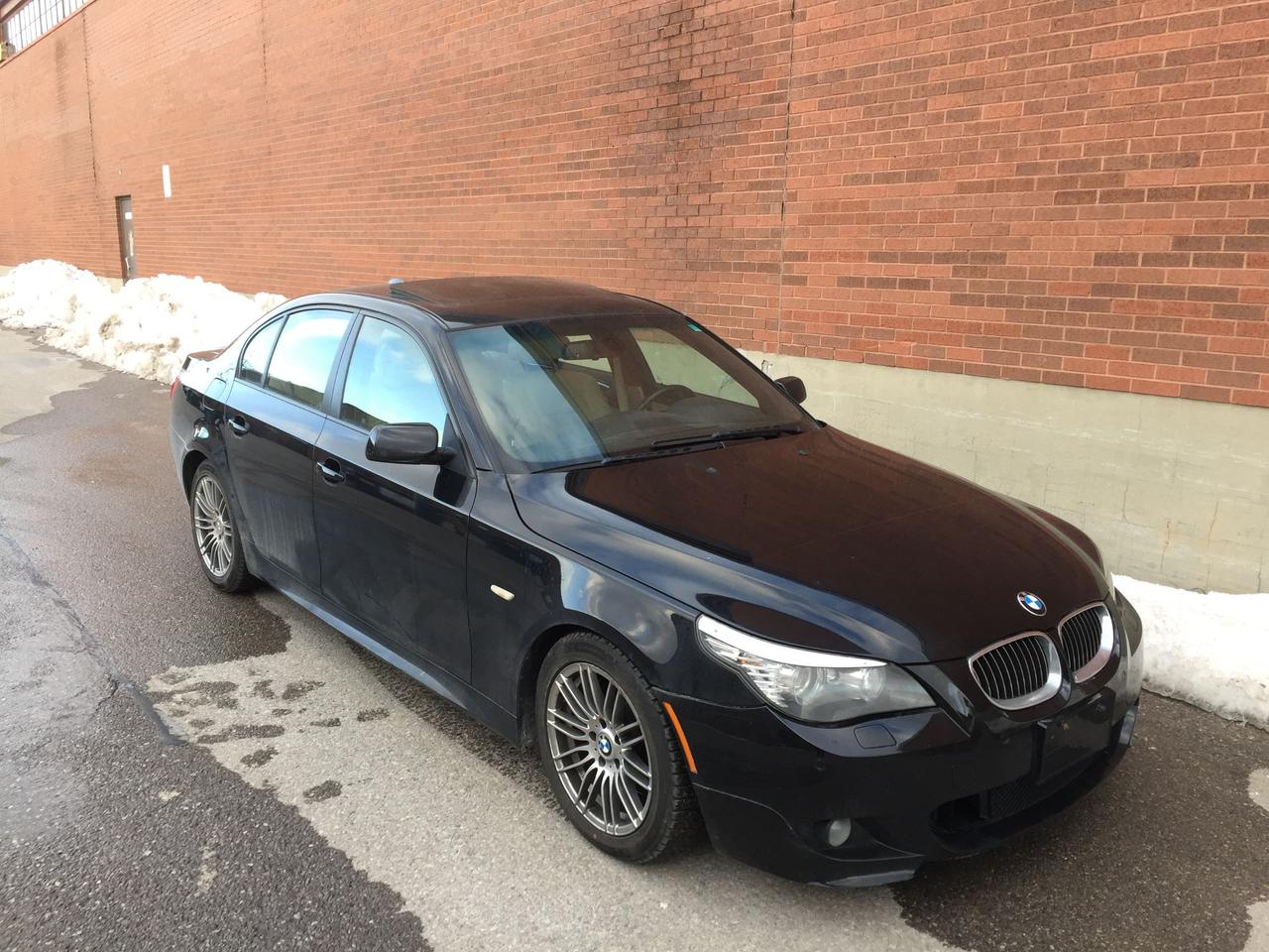 <p>2008 BMW 550i <strong><em>M SERIES</em></strong> OPTIONS!!! (REAR WHEEL DRIVE) -&nbsp;<strong><em><u>PRICE IS FIRM - NOT NEGOTIABLE!</u> BEING SOLD AS IS- AS TRADED IN (NOT CERTIFIED)! </em></strong></p><p><strong><em>&nbsp;</em></strong></p><p><strong><em>PLEASE NOTE*****<u>PRICED SO LOW AS ENGINE HAS OIL LEAK</u>*****</em></strong></p><p>&nbsp;</p><p>&nbsp;</p><ol><li><span style=font-size: 1em;>FULLY EQUIPPED INCLUDING</span><strong style=font-size: 1em;><em>*****ALMOST 4 BRAND NEW WINTER &nbsp;TIRES, AUTOMATIC TRA</em>NSMISSION, </strong><em style=font-size: 1em;>AIR </em><span style=font-size: 1em;>CONDITIONING, PARK ASSIST/SENSORS, POWER WINDOWS, POWER HEATED LEATHER SEATS, CRUISE CONTROL, PM, PS, PB, PDL, AND MUCH MORE! TO MUCH TO LIST!!</span></li></ol><p>&nbsp;</p><p>&nbsp;</p><p>THE FOLLOWING FEATURES LISTED BELOW ARE ALL INCLUDED IN THE SELLING PRICE:</p><p>&nbsp;</p><p>***VEHICLE HISTORY REPORT - LOCAL ONTARIO VEHICLE (<strong><em><u>NOT</u></em></strong> FROM USA OR QUEBEC).</p><p>&nbsp;</p><p>***ALL ORIGINAL MANUALS, BOOKS AND KEYS/REMOTES WILL BE INCLUDED!</p><p>&nbsp;</p><p>YOU CERTIFY, AND YOU SAVE $$$</p><p>&nbsp;</p><p>AT THIS PRICE (<strong><em>NOT CERTIFIED</em></strong>), &ldquo;This vehicle is being sold &ldquo;AS IS,&rdquo; unfit, not e-tested and is not represented as being in road worthy condition, mechanically sound or maintained at any guaranteed level of quality. The vehicle may not be fit for use as a means of transportation and may require substantial repairs at the purchaser&rsquo;s expense. It may not be possible to register the vehicle to be driven in its current condition.&rdquo;</p><p>&nbsp;</p><p>ONLY LICENCE FEE (MTO), $10.00 OMVIC FEE, & HST EXTRA! NO OTHER HIDDEN FEES (EVER)!</p><p>&nbsp;</p><p>PLEASE CALL 416-274-AUTO (2886) TO SCHEDULE AN APPOINTMENT FOR A TEST DRIVE, AS WELL AS TO CONFIRM AVAILABILITY, PRIOR TO VISITING US.</p><p>&nbsp;</p><p>RICHSTONE FINE CARS INC.</p><p>855 ALNESS STREET, UNIT 17</p><p>TORONTO, ONTARIO</p><p>M3J 2X3</p><p>&nbsp;</p><p>WE ARE AN OMVIC CERTIFIED DEALER AND PROUD MEMBER OF THE UCDA.</p><p>&nbsp;</p><p>SERVING TORONTO/GTA SINCE 2000!!</p>