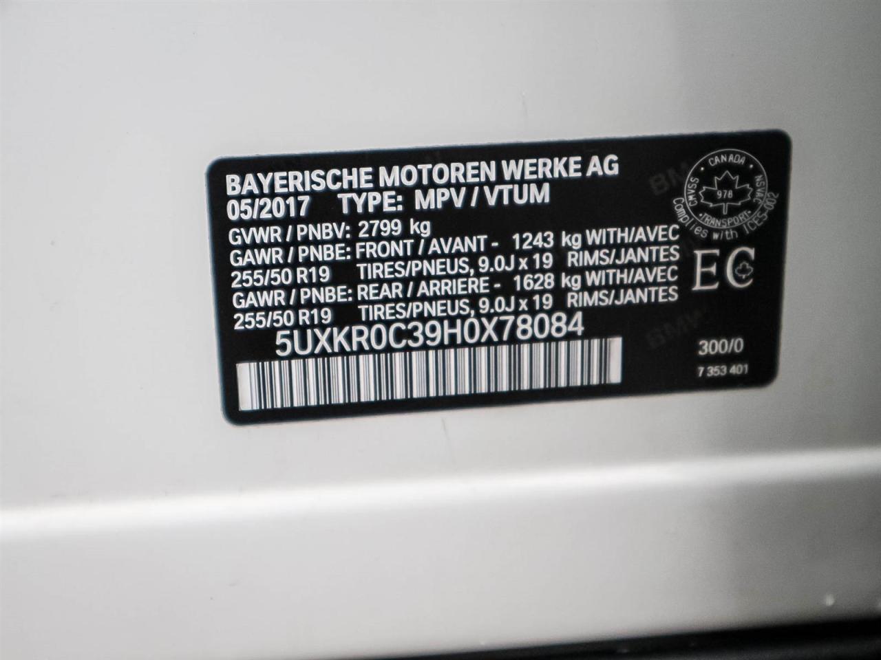 2017 BMW X5 35i AWD| 3.0L| LEATHER| ROOF| NAV| HEAT STEERING Photo