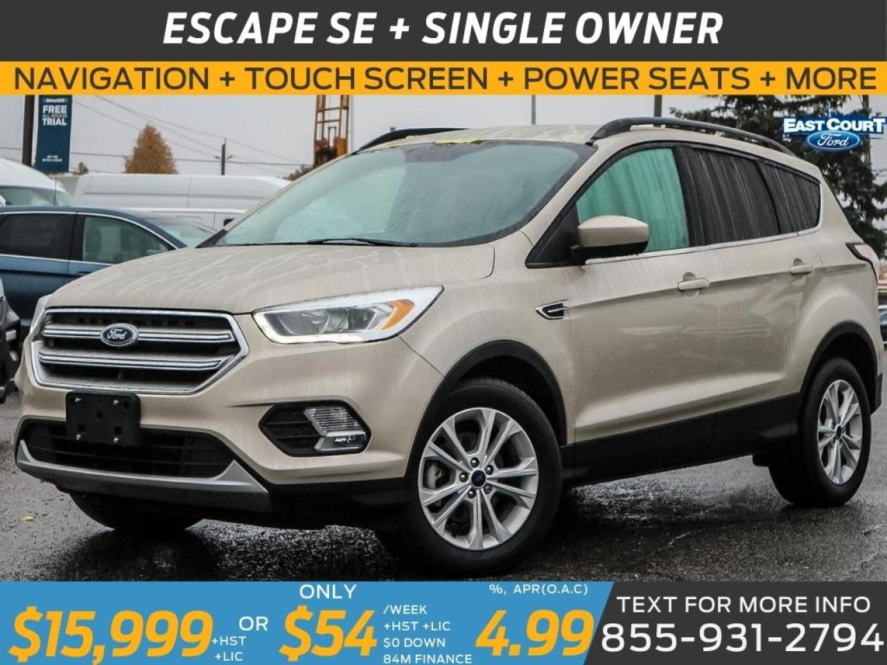 2017 Ford Escape SE CONVENIENCE PCK| NAV| APPLE/ANDROID| DUAL ZONE AC Photo0