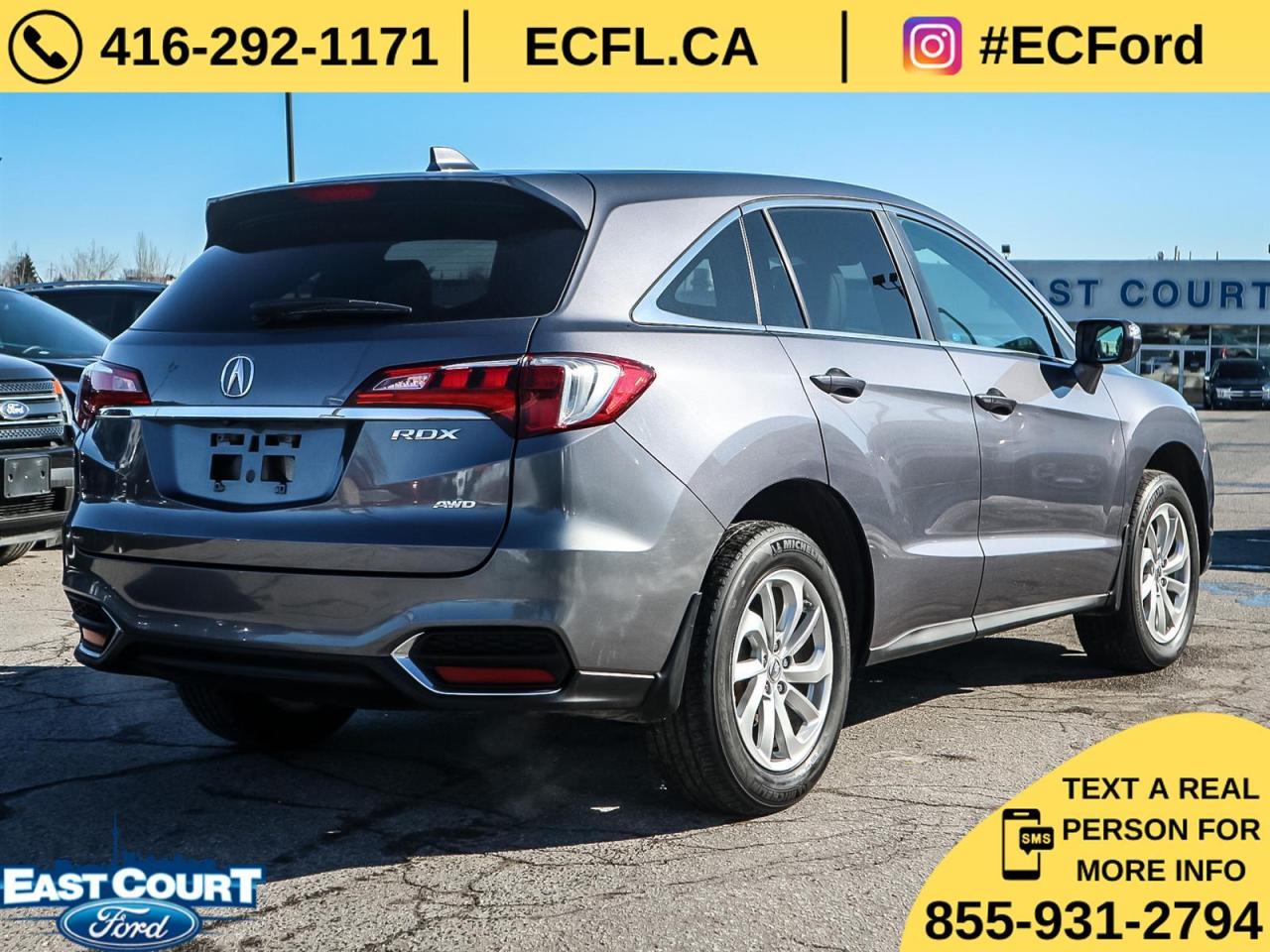 2017 Acura RDX AWD| 3.5L V6| LEATHER| ROOF| LANE KEEP|COLLISION WARNING Photo4