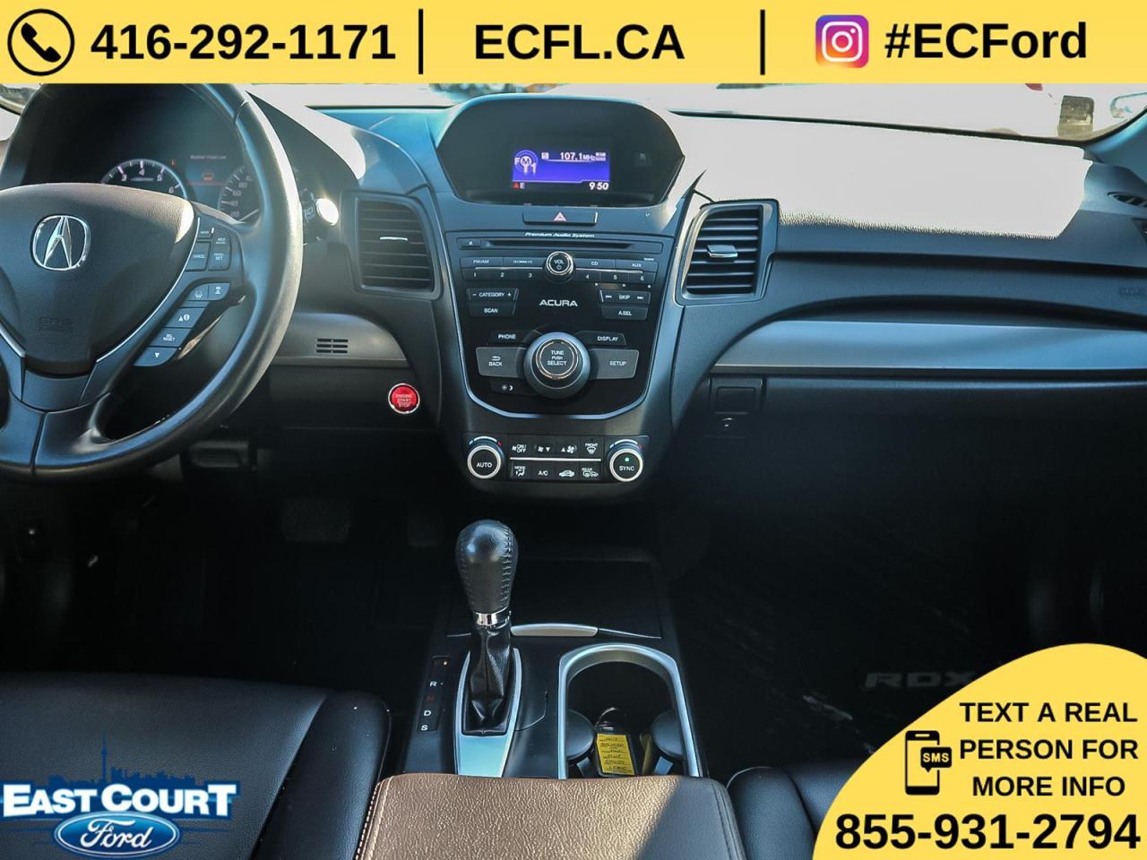 2017 Acura RDX AWD| 3.5L V6| LEATHER| ROOF| LANE KEEP|COLLISION WARNING Photo