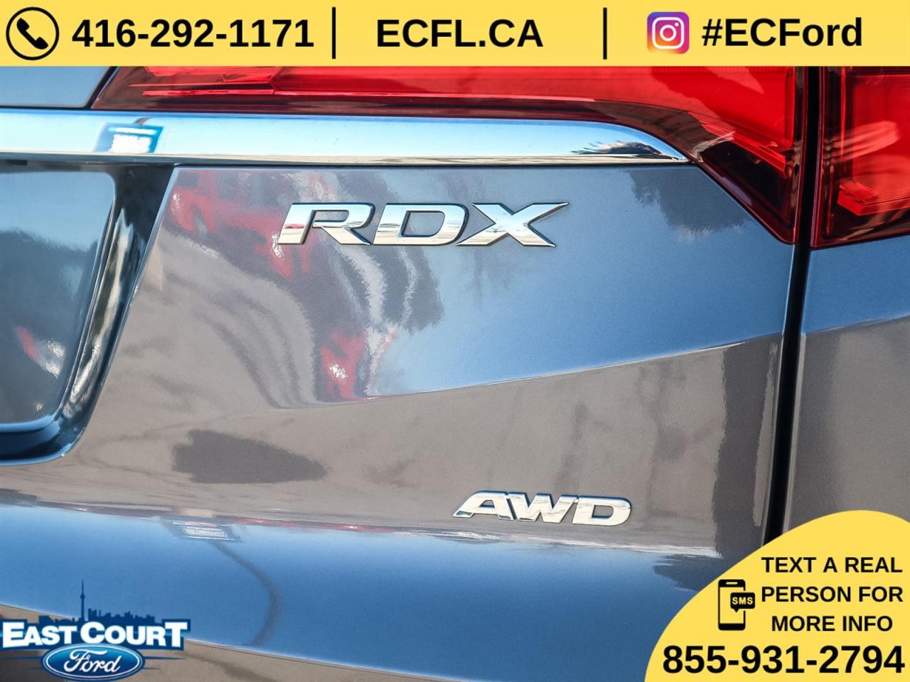 2017 Acura RDX AWD| 3.5L V6| LEATHER| ROOF| LANE KEEP|COLLISION WARNING Photo