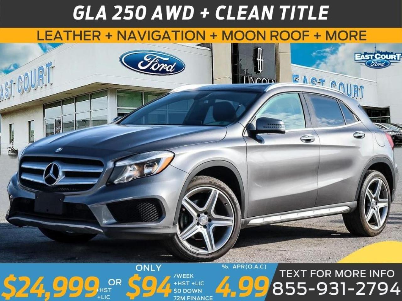 2016 Mercedes-Benz GLA 250 AWD|ROOF|NAV|LEATHER|CLEAN TITLE Photo0