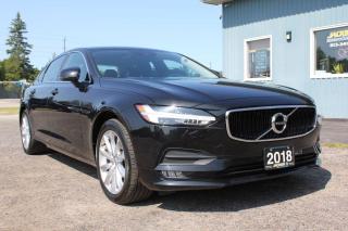 <p><span style=font-family: Times New Roman;> </span></p><p style=margin: 0in 0in 0pt;><span style=font-family: Calibri Light,sans-serif; font-size: 8pt;>2018 Volvo S90 Momentum T5 AWD |  </span><span style=font-family: Calibri Light,sans-serif; font-size: 8pt;>Panoramic Sunroof, Rearview Camera, Navigation System, Leather Upholstery, 10-Way Power-Adjustable Front Seats with Driver Seat Memory Functions and Power-Folding Rear Headrests, Heated Front Seats, Adaptive Cruise Control, Foot-Activated and Power Trunk Lid, 8-Inch Virtual Instrument Panel, 9-Inch Touchscreen With Volvos Sensus Infotainment System, 10-Speaker Audio System with USB/Auxiliary Input, Satellite Radio and Apple Carplay/Android Auto, </span><span style=background: #fefefe; color: #0a0a0a; font-family: Calibri Light,sans-serif; font-size: 8pt; mso-bidi-font-family: Arial;>Pilot Assist Semiautonomous Driving System (which includes adaptive cruise control and lane keep assist), Forward and Rear Collision Warning, Automatic Emergency Braking, Driver Attention Monitor, Road Sign Information, Automatic High Beams, Lane Departure Warning, Dual-Zone Automatic Climate Control, Proximity Key, Push-Button Start, 18</span><span style=font-family: Calibri Light,sans-serif; font-size: 8pt;>-Inch Alloy Wheels, LED Headlights With Automatic High Beams, LED Foglights with Corner Illumination, All-Wheel-Drive, Dual Integrated Tailpipes, Turbocharged 2.0-Liter Four-Cylinder Engine (250HP), 8-Speed Automatic Transmission, Balance of Factory Warranty and only 27,400 km</span></p><p><span style=font-family: Times New Roman;> </span></p><p style=margin: 0in 0in 0pt;><span style=font-family: Calibri Light,sans-serif; font-size: 8pt;> </span><span style=font-family: Times New Roman;> </span></p><p style=margin: 0in 0in 0pt;><span style=font-family: Calibri Light,sans-serif; font-size: 8pt;>34,900 + tax or 264 Bi-Weekly | Payment includes tax & transfer, ZERO cash down. Bi-Weekly, Weekly & Monthly payments and NO Payments for 90-days available | Call Wendy 613-341-7800 for financing or text 613-802-1839 for more info or apply online at <a href=http://www.jacksonmotors.ca/><span style=color: #0563c1;>www.jacksonmotors.ca</span></a></span></p><p><span style=font-family: Times New Roman;> </span></p><p style=margin: 0in 0in 0pt;><span style=font-family: Calibri Light,sans-serif; font-size: 8pt;> </span></p><p style=margin: 0in 0in 0pt;><span style=font-family: Calibri Light,sans-serif; font-size: 8pt;>With a larger back seat than last year, the 2018 Volvo S90 is as luxurious as ever. Theres more to love about the 2018 Volvo S90s interior, especially if you find yourself in the back seat: Palatial rear-seat room, comfortable front seats, and a high-buck feel.  </span><span style=font-family: Calibri Light,sans-serif; font-size: 8pt;>The cabin of the 2018 Volvo S90 blends sophisticated European styling with cutting-edge technology to create one of the finest interiors in the class. The new-for-2018 long-wheelbase design results in a generous amount of rear-seat legroom, and accommodations throughout the quiet cabin are relaxing.  </span><span style=font-family: Calibri Light,sans-serif; font-size: 8pt;>Scandinavian design is known for its simplicity and functionality, and as the sole Swedish carmaker selling road-legal cars, Volvo puts this aesthetic front and center with the 2018 S90 sedan. From the outside, theres a stately heft that used to be the domain of German car companies. This year, that heft is further emphasized as the car is 4.5 inches longer than the previous year. On the inside, its elegantly simple, with impeccable materials and an undeniable air of luxury.</span></p><p><span style=font-family: Times New Roman;> </span></p><p style=margin: 0in 0in 0pt;><span style=font-family: Calibri Light,sans-serif; font-size: 8pt;> </span><span style=font-family: Times New Roman;> </span></p><p style=margin: 0in 0in 0pt;><span style=font-family: Calibri Light,sans-serif; font-size: 8pt;>The S90 also rides high on Volvos reputation for safety and comes with all of the latest advanced features found in other cars, as well as a few that are unique to the brand. The sedans appeal is further bolstered by some of the most comfortable seats in the industry and a large, ultra-modern central touchscreen that reminds us of the massive screen in Tesla vehicles. </span><span style=font-family: Calibri Light,sans-serif; font-size: 8pt;>Pricewise, the 2018 Volvo S90 is in lockstep with midsize luxury sedans that include the Audi A6, BMW 5 Series and Mercedes-Benz E-Class. The S90 is quite a bit larger, however, so it could be argued that youre getting quite a bit more for your money.</span></p><p><span style=font-family: Times New Roman;> </span></p><p style=margin: 0in 0in 0pt;><span style=font-family: Calibri Light,sans-serif; font-size: 8pt;> </span><span style=font-family: Times New Roman;> </span></p><p style=margin: 0in 0in 0pt;><span style=font-family: Calibri Light,sans-serif; font-size: 8pt;>From any angle, the S90 looks elegant and powerful. A solid, sculpted whole that is always sophisticated. The muscular lines are distinctly Volvo, anchoring the car to its heritage while connecting it to the future. The S90 is packed with innovative technology that serves one purpose: to simplify your life, and one principle: it must be easy to use. A large touch screen means we’ve been able to reduce the number of buttons to a minimum, and it’s laid out in portrait format so reading and scrolling maps is much easier. Run-off Road Mitigation, which comes standard on every S90, is a world-first innovation that steers you back on track if the car starts to veer off the road accidentally. This is our approach to technology – it simply works for you.</span></p><p><span style=font-family: Times New Roman;> </span></p><p style=margin: 0in 0in 0pt;><span style=font-family: Calibri Light,sans-serif; font-size: 8pt;> </span><span style=font-family: Times New Roman;> </span></p><p style=margin: 0in 0in 0pt;><span style=font-family: Calibri Light,sans-serif; font-size: 8pt;>Impressive safety features (a Volvo hallmark); tasteful yet luxurious interior design; impressive fuel economy for a large sedan; great infotainment system.</span></p><p><span style=font-family: Times New Roman;> </span></p><p style=margin: 0in 0in 0pt;><span style=font-family: Calibri Light,sans-serif; font-size: 8pt;> </span><span style=font-family: Times New Roman;> </span></p><p style=margin: 0in 0in 0pt;><span style=font-family: Calibri Light,sans-serif; font-size: 8pt;>Edmunds: The S90 concedes nothing to its rivals in cabin design and materials. This is a first-rate interior all around, from upholstery, touch points and surfaces, and infotainment integration.</span></p><p><span style=font-family: Times New Roman;> </span></p><p style=margin: 0in 0in 0pt;><span style=font-family: Calibri Light,sans-serif; font-size: 8pt;> </span><span style=font-family: Times New Roman;> </span></p><p style=margin: 0in 0in 0pt;><span style=font-family: Calibri Light,sans-serif; font-size: 8pt;>Kelley Blue Book: Volvo has managed to combine high-tech features in an understated overall design combined with old-world craftsmanship.</span></p><p><span style=font-family: Times New Roman;> </span></p><p style=margin: 0in 0in 0pt;><span style=font-family: Calibri Light,sans-serif; font-size: 8pt; mso-ascii-theme-font: major-latin; mso-hansi-theme-font: major-latin;> </span></p><p><span style=font-family: Times New Roman;> </span></p>