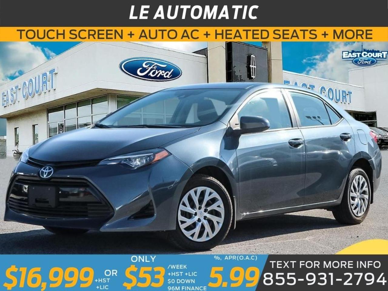 2019 Toyota Corolla LE| TOUCH SCREEN| HEATED SEATS| REV CAM| AUTO AC Photo0