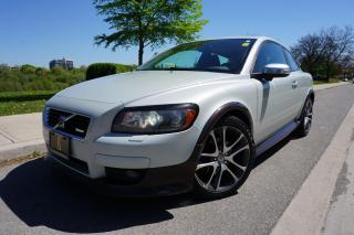<p>Look at this rare little rocket we have. The Volvo C30 Hatchback R-Design with a 6 speed manual transmission. This beauty is a local 1 owner Ontario car in excellent shape. Looks and drives like a dream with tons of fun factor available in this little package. Pack in a few good friends, some adventure gear in the rear and get ready to hit the road for a fun filled driving experience. This one comes certified for your convenience and included at our list price is a 3 month 3000km Limited Powertrain warranty for your peace of mind.  Call or email today to book your appointment before this stunner is gone.</p><p>Come visit us at our new location @ 2044 Kipling Ave (BEHIND PIONEER GAS STATION)</p>