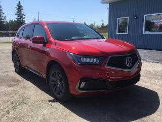 <p><span style=font-family: Times New Roman;> </span></p><p style=margin: 0in 0in 0pt;><span style=font-family: Calibri Light,sans-serif; font-size: 8pt;>7-Passenger, Navigation, Moonroof, Power-Operated Tailgate, Acura/ELS Studio® Premium Audio System with 10 Speakers, Heated and Ventilated Front Seats, Second-Row 4-Way Manual Seats with 60/40 Split, Third-Row Access One-Touch Smart Slide Walk-In, Power Tilt/Telescopic Steering Column, Heated Steering Wheel, Lane Departure Warning (LDW) System, Lane Keeping Assist System (LKAS), Road Departure Mitigation (RDM) System, Blind spot information (BSI) System, Adaptive Cruise Control (ACC) with Low-Speed Follow (LSF), Multi-View Rear Camera with Dynamic Guidelines, Tri-Zone Automatic Climate Control, Stainless Steel Sport Pedals, Ebony Headliner, Sport A-Spec® Seats with Perforated Milano Premium Leather and Alcantara ® Trimmed Interior with Contrast Stitching and Piping, 20” Shark Gray Alloy Wheels, Super Handling All-Wheel Drive™ (SH-AWD®), Jewel Eye® LED Headlights, LED Fog Lights, 9-Speed Automatic Transmission with Sequential SportShift Paddle Shifters, Integrated Dynamics System (IDS) 3-mode (Comfort, Normal, Sport), 3.5L V6, Balance of Factory Warranty and only 20,225 kms</span></p><p><span style=font-family: Times New Roman;> </span></p><p style=margin: 0in 0in 0pt;><span style=font-family: Calibri Light,sans-serif; font-size: 8pt;> </span><span style=font-family: Times New Roman;> </span></p><p style=margin: 0in 0in 0pt;><span style=font-family: Calibri Light,sans-serif; font-size: 8pt;>45,700 + tax or 319 Bi-Weekly | Payment includes tax & transfer, ZERO cash down. Bi-Weekly, Weekly & Monthly payments and NO Payments for 90-days available | Call Wendy 613-341-7800 for financing or text 613-802-1839 for more info or apply online at </span><a href=http://www.jacksonmotors.ca/><span style=font-family: Calibri Light,sans-serif; font-size: 8pt;><span style=color: #0563c1;>www.jacksonmotors.ca</span></span></a></p><p><span style=font-family: Times New Roman;> </span></p><p style=margin: 0in 0in 0pt;><span style=font-family: Calibri;> </span></p><p style=margin: 0in 0in 0pt;><span style=font-family: Calibri Light,sans-serif; font-size: 8pt;>The 2019 Acura MDX is among the most recommendable and all-around competent 3-row luxury SUVs available. A complete package, it comes with impressive safety features, V6 power, and the reliability that is inherent to Honda’s premium brand. </span></p><p><span style=font-family: Times New Roman;> </span></p><p style=margin: 0in 0in 0pt;><span style=font-family: Calibri Light,sans-serif; font-size: 8pt;> </span><span style=font-family: Calibri Light,sans-serif; font-size: 8pt;>The MDX is a performance SUV. As such, its design language matches its aggressive nature. As you approach the MDX, the low, wide stance whispers of its athletic abilities. Up front, a confident Acura Diamond Pentagon Grille flanked by chiseled and focused Jewel Eye® LED headlights adds to its demeanor. And down the sides, long, sculpted lines give the vehicle a sense of speed well before the engine roars to life.</span></p><p><span style=font-family: Times New Roman;> </span></p><p style=margin: 0in 0in 0pt;><span style=font-family: Calibri Light,sans-serif; font-size: 8pt;> </span><span style=font-family: Times New Roman;> </span><span style=font-family: Calibri Light,sans-serif; font-size: 8pt;>A-SPEC INTERIOR STYLE - It’s an attention to precision that’s furthered through an exclusive A-Spec steering wheel, complete with race-inspired paddle shifters that intimately connect the driver to the 9-speed transmission for a more engaged driving experience. Even small details, like eye-catching metal sport pedals, red ambient lighting, and an instrument panel that glows red, are all there to make sure your MDX is as inspiring as it is capable.</span></p><p><span style=font-family: Times New Roman;> </span></p><p style=margin: 0in 0in 0pt;><span style=font-family: Calibri Light,sans-serif; font-size: 8pt;> </span><span style=font-family: Calibri Light,sans-serif; font-size: 8pt;>A-SPEC INTERIOR COMFORT - Can interior styling inspire high-performance driving? That was Acura’s goal when it created the A-Spec interior: styling so confident and innovative it inspires the driver. It’s the reason they outfitted the A-Spec seats with a leather interior and finished them with contrast stitching. And it’s why they added Alcantara® inserts and seat bolsters, there to inspire spirited driving by holding the driver tightly while cornering.</span></p><p><span style=font-family: Times New Roman;> </span></p><p style=margin: 0in 0in 0pt;><span style=font-family: Calibri Light,sans-serif; font-size: 8pt;> </span><span style=font-family: Calibri Light,sans-serif; font-size: 8pt;>SOMETIMES YOU’LL FORGET IT’S AN SUV - As capable as the MDX is in high-performance driving, it’s equally capable when it comes to the utility part of the equation. Inside, the MDX offers generous cargo capacity, up to 90.9 cubic feet, with the flexibility of 60/40-split second-row bench and 50/50-split third-row seats, adapting to a variety of passenger and cargo space combinations. And hidden nicely in the cargo area is a subfloor storage area, perfect for anything you want to keep secure.</span></p><p><span style=font-family: Times New Roman;> </span></p><p style=margin: 0in 0in 0pt;><span style=font-family: Calibri Light,sans-serif; font-size: 8pt;> </span><span style=font-family: Calibri Light,sans-serif; font-size: 8pt;>If you’re looking for a 3-row luxury-crossover SUV with a reputation for reliability, good resale value, premium amenities and strong safety/driver-assist features — all at a price that undercuts European brands, the 2019 Acura MDX checks all the boxes.</span></p><p><span style=font-family: Times New Roman;> </span></p><p style=margin: 0in 0in 0pt;><span style=font-family: Calibri Light,sans-serif; font-size: 8pt;> </span></p><p><span style=font-family: Times New Roman;> </span></p>