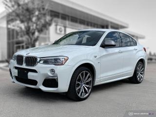 Owned and Meticulously taken care of BMW X4 M40i Lease Return! No one cares more about their vehicles than this previous owner!  

Premium Package
- Comfort Access                      
- Auto Dimming Exterior Mirror           
- Lights Package                      
- On-Board Navigation                 
- Head-Up Display                     
- SiriusXM Satellite Radio
            
Executive Package
-Universal Remote Control            
- Lumbar Support                      
- Heated Rear Seats                   
- High-Beam Assistant 
- Adaptive Full LED Headlights           
- Harman/Kardon Sound System


Wireless Charging w/ Extended Bluetooth and USB
Speed Limit Info

Buy from Birchwood BMW and enjoy brand specific luxuries including:

- Factory Certified Technicians
- Certifiable Vehicles
- 21 Loaner Vehicles

Birchwood BMW is proud of its long-standing relationship with BMW Canada and to have the opportunity to represent BMWs impressive line-up of premium luxury automobiles in Winnipeg since 1988. At Birchwood BMW, we constantly strive to provide the best service and experience for every customer. Our team includes Sales Consultants with expert knowledge of our luxury product and BMW Certified Technicians who undergo extensive factory training. All of our staff at Birchwood BMW are here to ensure you find your dream BMW and that your BMW performs at the optimal level. In our opinion, you and your vehicle deserve no less. 

Before you find them on our lot, every pre-owned BMW undergoes a uniquely rigorous inspection by our highly skilled BMW Certified Technicians and a detailed physical reconditioning treatment to ensure sheer driving pleasure.   

. Call us today at 204-452-7799.

Our friendly and knowledgeable staff will answer any questions you may have. Free CarProof provided with every vehicle. Come down for a test drive today! Visit us at Unit 45-3965 Portage Ave, Winnipeg, Manitoba or call us at 204-452-7799. Open 24/7 at birchwoodbmw.ca

**While every reasonable effort is made to ensure the accuracy of this information, we are not responsible for any errors or omissions contained on these pages. Please verify any information in question with Birchwood BMW.

#28