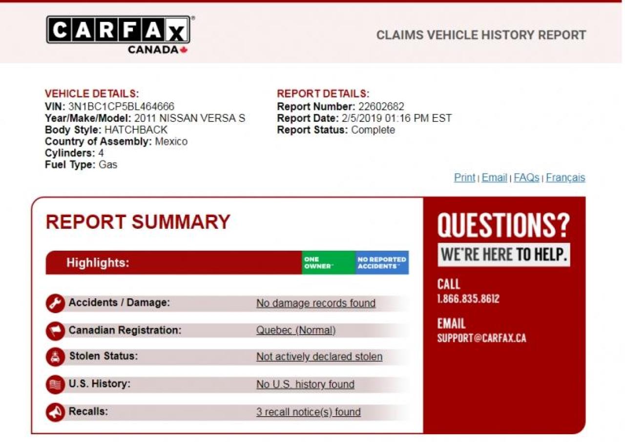 2011 Nissan Versa / Certified / Excellent Condition  / Warranty Photo