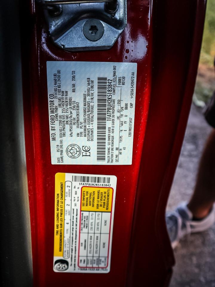 2019 Ford Mustang CONVERT PREMIUM| NAVIGATION| BLACK PACK| 10-SPEED| DUAL ZONE AC Photo