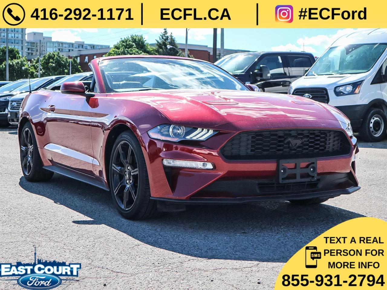 2019 Ford Mustang CONVERT PREMIUM| NAVIGATION| BLACK PACK| 10-SPEED| DUAL ZONE AC Photo2